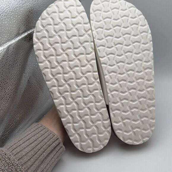 CUSHIONAIRE Lane Cork Footbed Sandals for Women SIZE 8 WHITE NEW - Picture 6 of 6